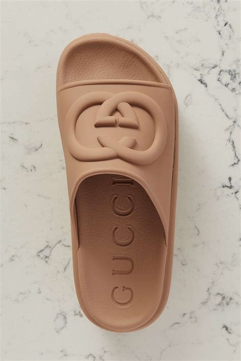 gucci slides faux fur|net a porter gucci slides.